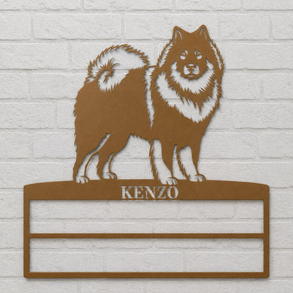 Personalized Eurasier Rosette Name Metal Sign Champion Display