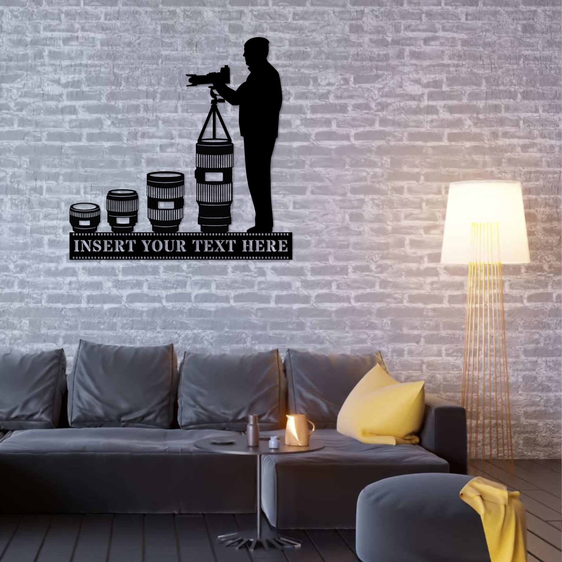 Personalized Cameraman Name Metal Sign. Custom Photographer Wall Art Decor Gift. Photography Enthusiast Wall Hanging. Photo Lover Decoration