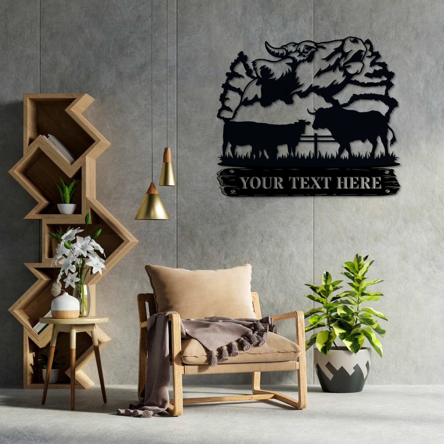 Personalized Wildlife Bull Ranch Name Metal Sign. Custom Bull Wall Decor Gift. Customized Nature Wall Art Gift. Bull Ranch Wall Decor Gift