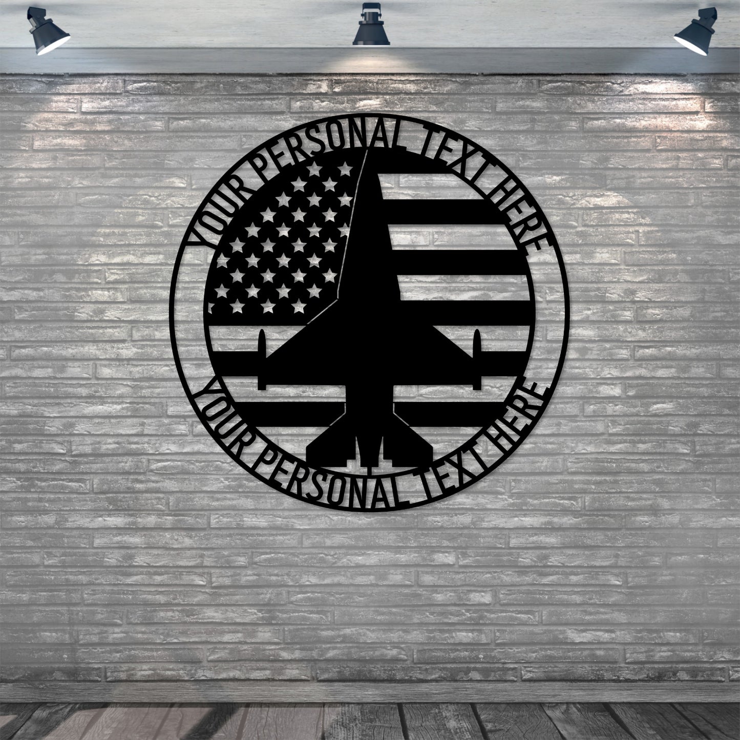 Personalized American Fighter Pilot Metal Sign. Custom Jet Fighter Wall Decor Gift. Army Veteran Retirement. Air Force Military Decor Gift