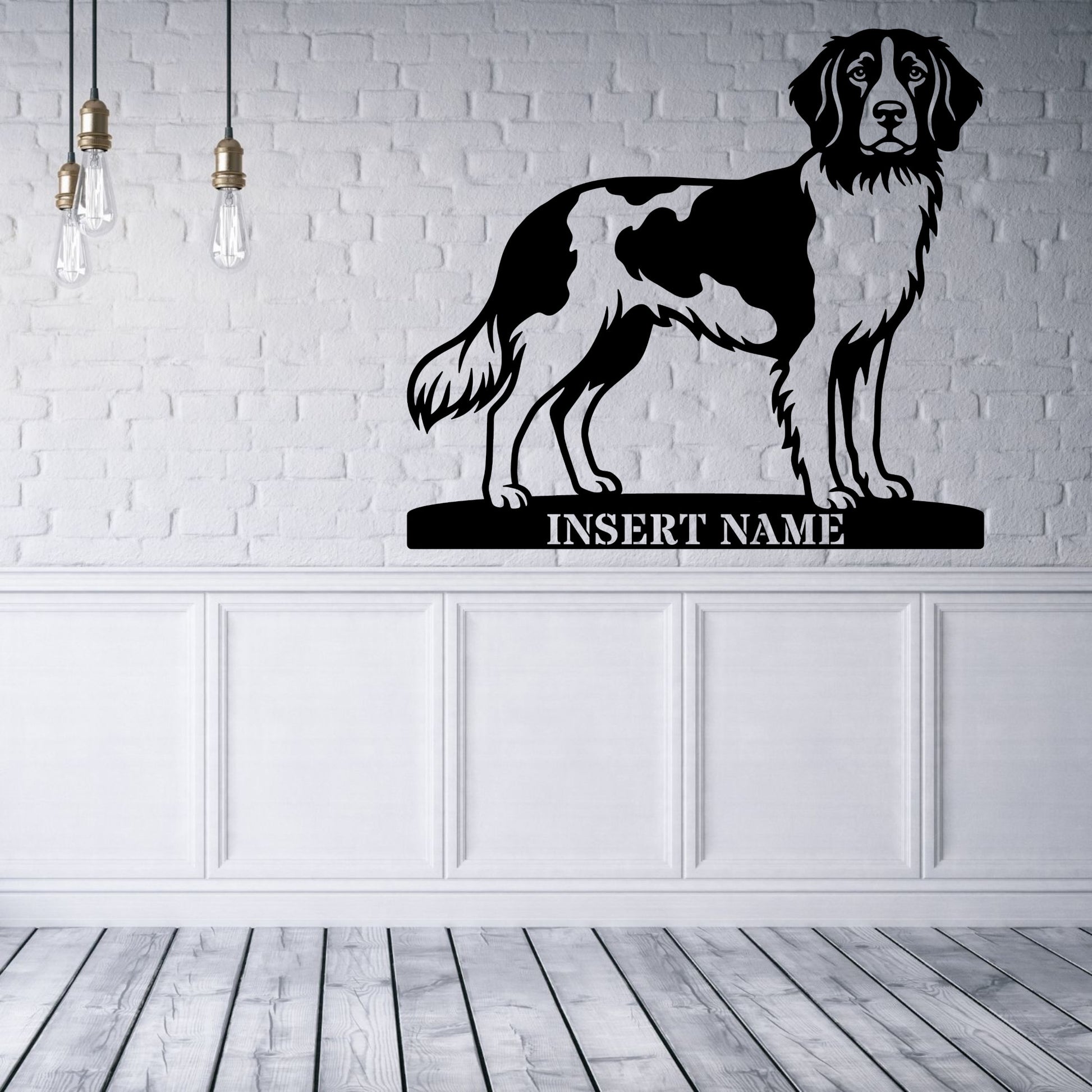 Personalized Small Munsterlander Name Metal Sign. Custom Dog Owner Wall Decor Gift (Kopi)