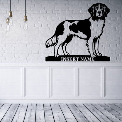 Personalized Small Munsterlander Name Metal Sign. Custom Dog Owner Wall Decor Gift (Kopi)