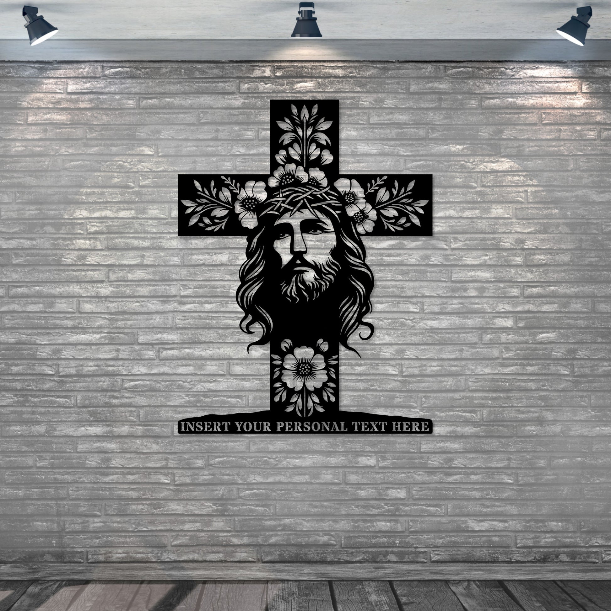 Personalized Religious Lord Metal Sign Gift. Custom Jesus Christ Cross Wall Decor. Personal Faith Decoration. Unique Messiah Wall Hanging