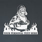 Personalized Fireman Metal Sign Gift. Custom Firefighter Wall Decor. First Responder Wall Decor, Firefighter Display Gift. Fire And Rescue