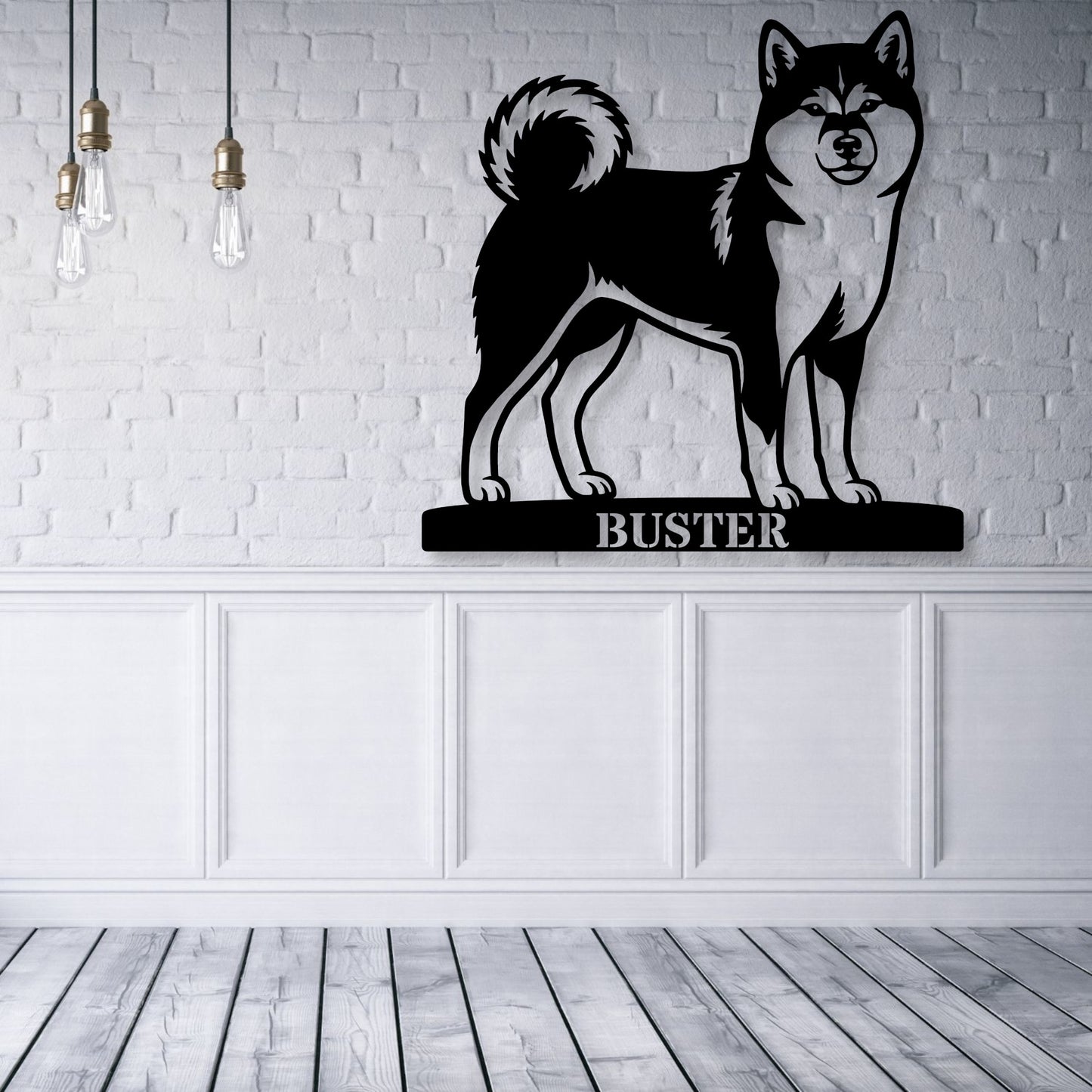 Personalized Shiba Inu Name Metal Sign. Custom Dog Owner Wall Decor Gift