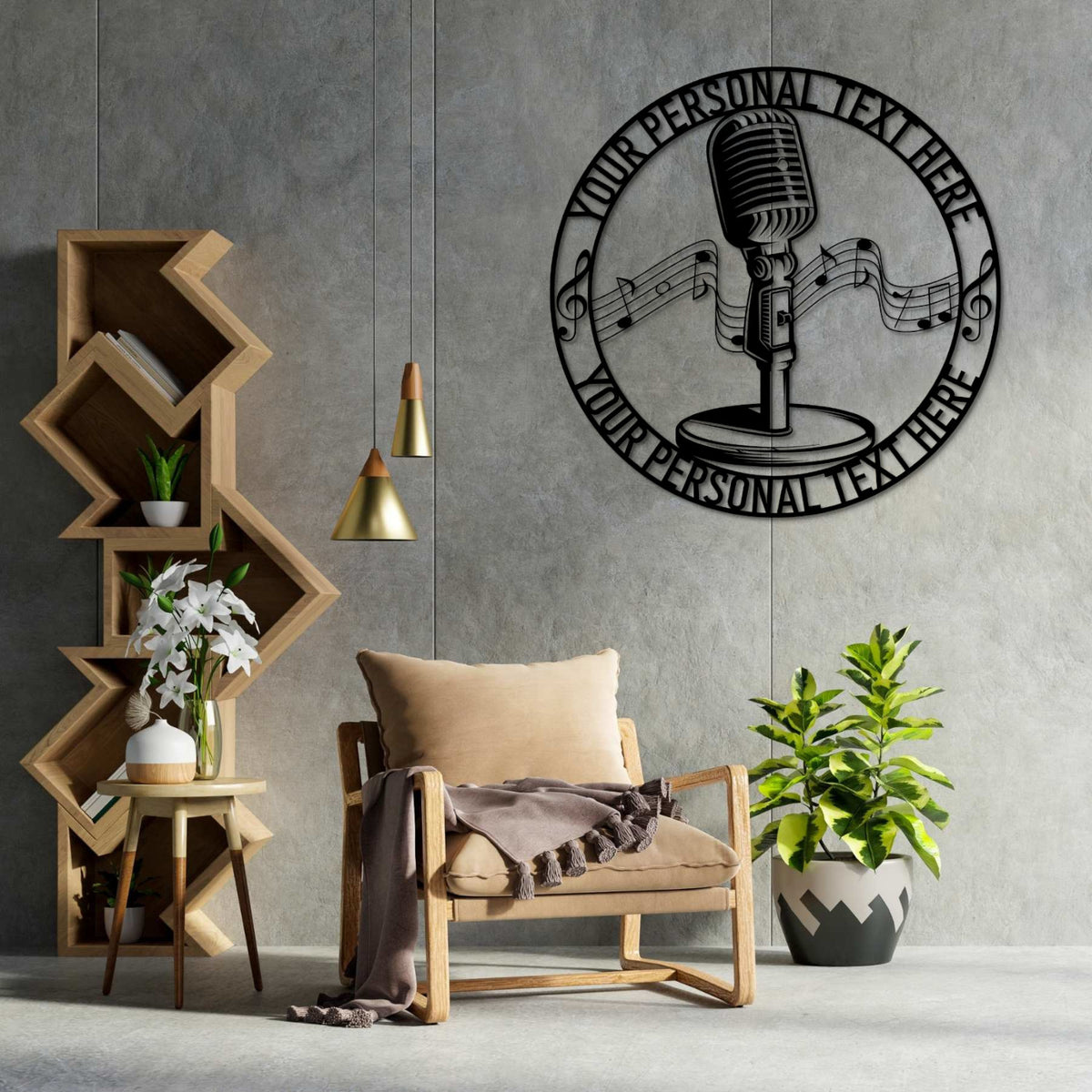 Writing Sign Singer Personalized Singer Metal Sign Gift. Custom Retro Microphone Wall Deco ...