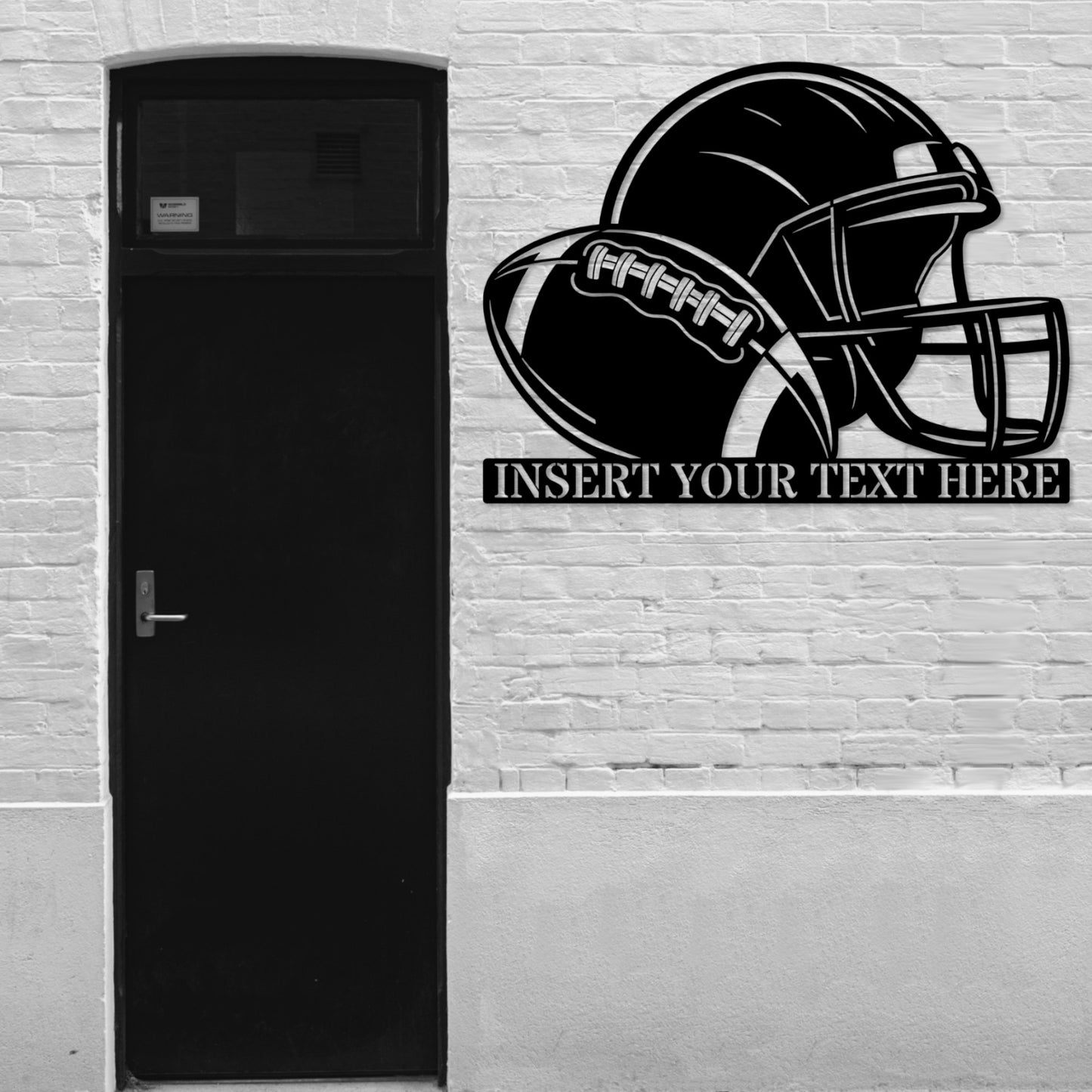 Personalized American Football Helmet Name Metal Sign. Custom Sports D – Coolcin
