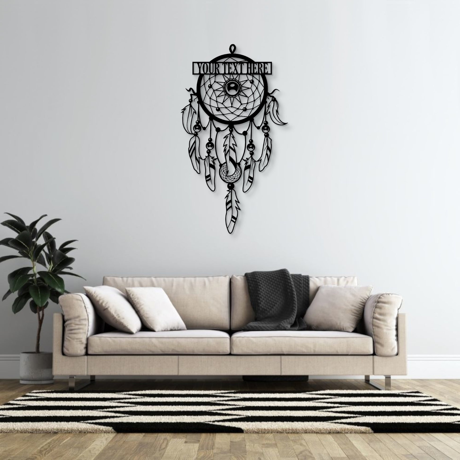 Personalized Dreamcatcher Name Metal Sign. Customizable Steel Sign. Astrology Art. Personal Dreamcatcher Wall Decor Gift. Positive Energy