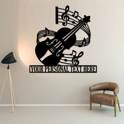 Personalized Cello Name Metal Sign Gift. Custom Music Performer Wall Decor. Music Room Decor. Cello Player Wall Hanging Gifts. Music Lover