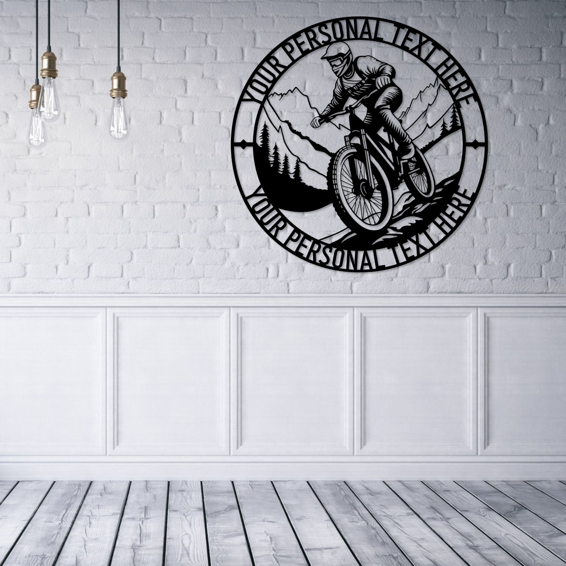 Personalized Off-Road Cycling Metal Sign. Custom Trail Riding Wall Decor Gift. Trail Biker Decor. Clubhouse Wall Hanging. Xtreme Cyclist. 