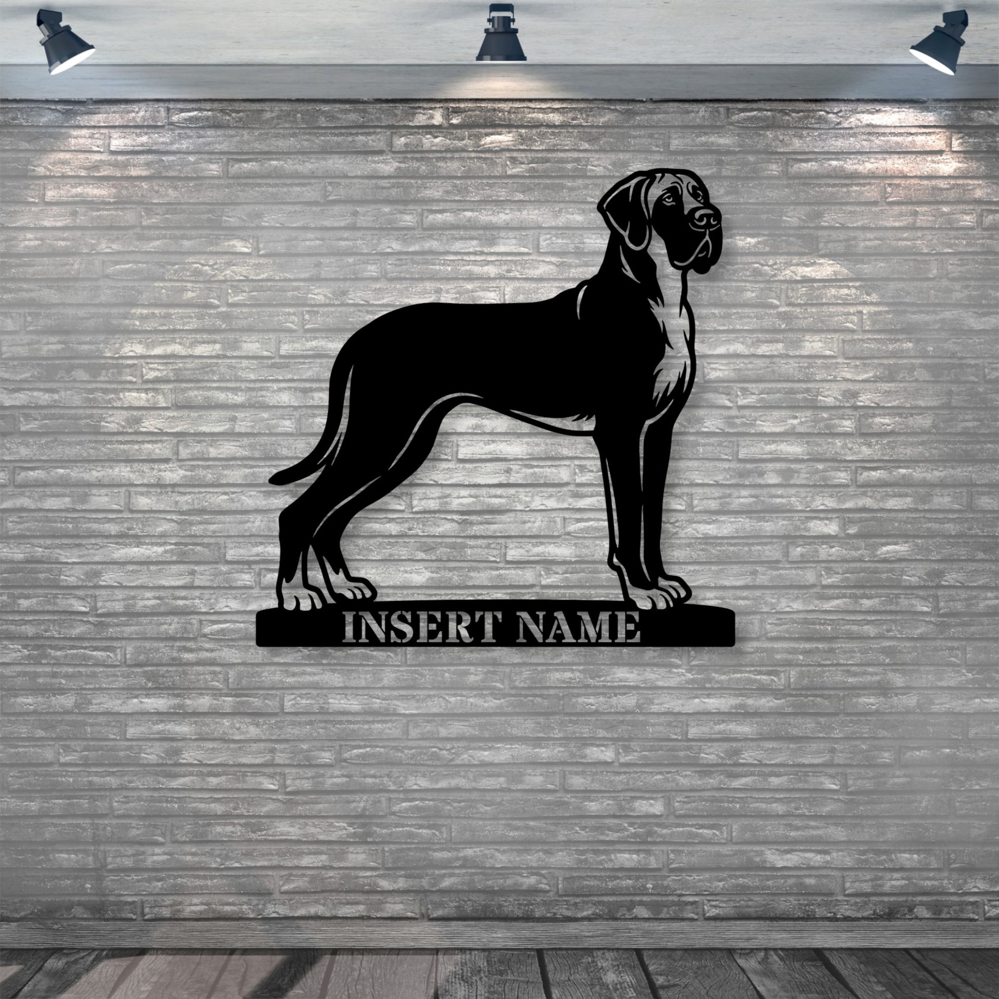 Bullmastiff Name Metal Sign. Custom Dog Owner Wall Decor Gift
