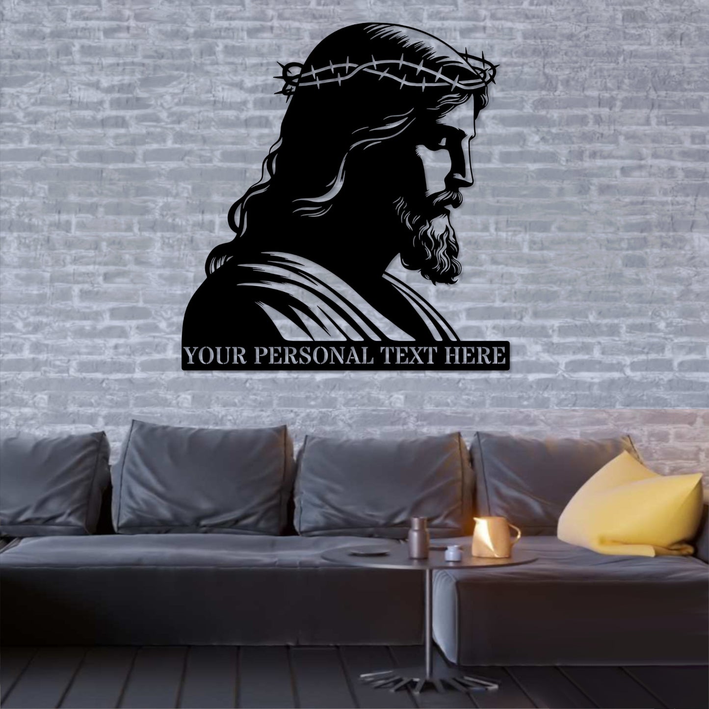 Personalized Jesus Christ Metal Sign Gift. Custom Religious Christian Wall Art Decor. Personal Faith Decoration. Spiritual Wall Hanging Gift