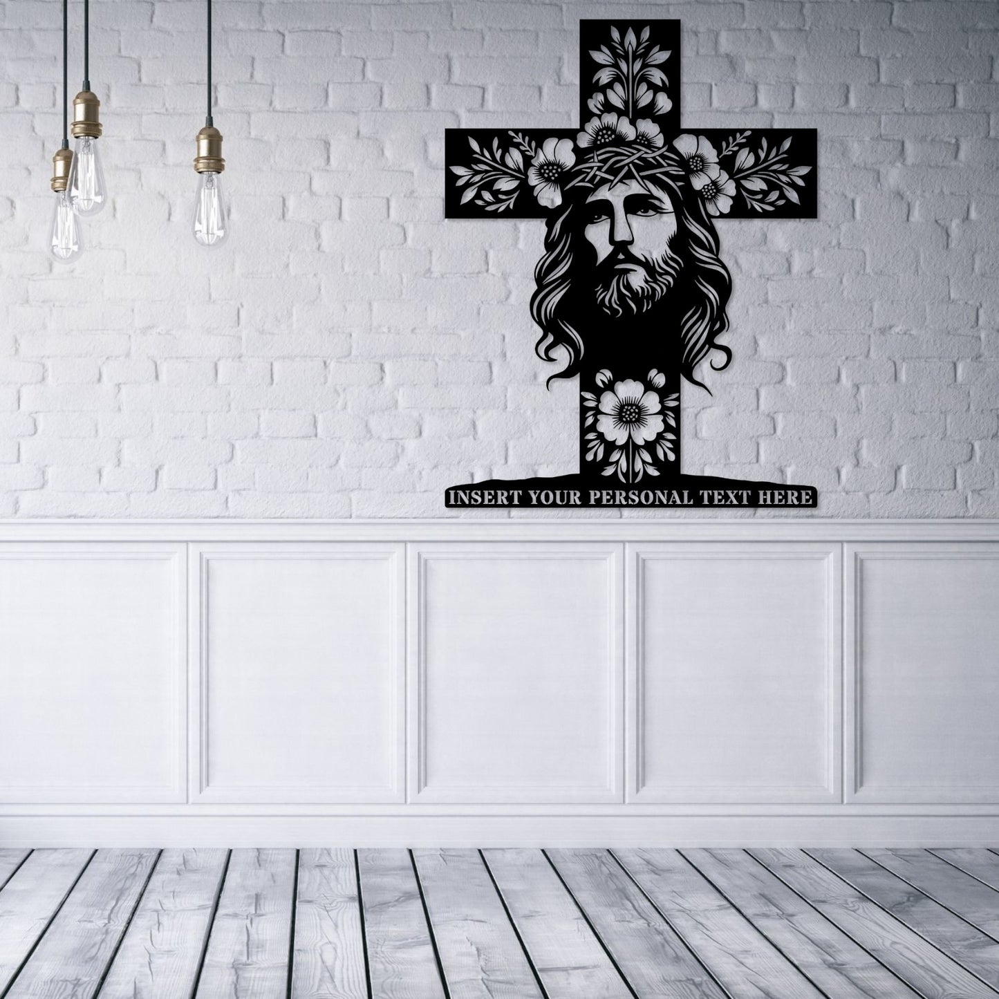 Personalized Religious Lord Metal Sign Gift. Custom Jesus Christ Cross Wall Decor. Personal Faith Decoration. Unique Messiah Wall Hanging