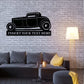 Personalized Hot Rod Coupé Name Metal Sign. Custom Garage Mechanic Wall Decor Gift. Classic American V8 Car. Gift For Mechanic. Petrolhead