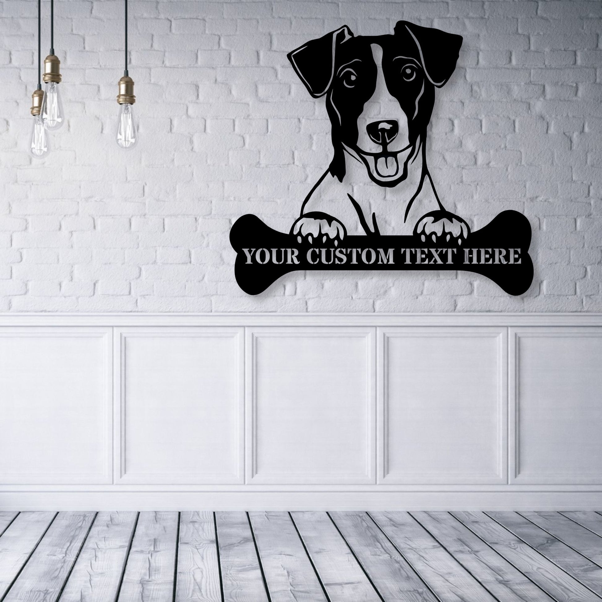 Personalized Jack Russell Terrier Name Metal Sign. Customizable Dog Owner Wall Decor Gift