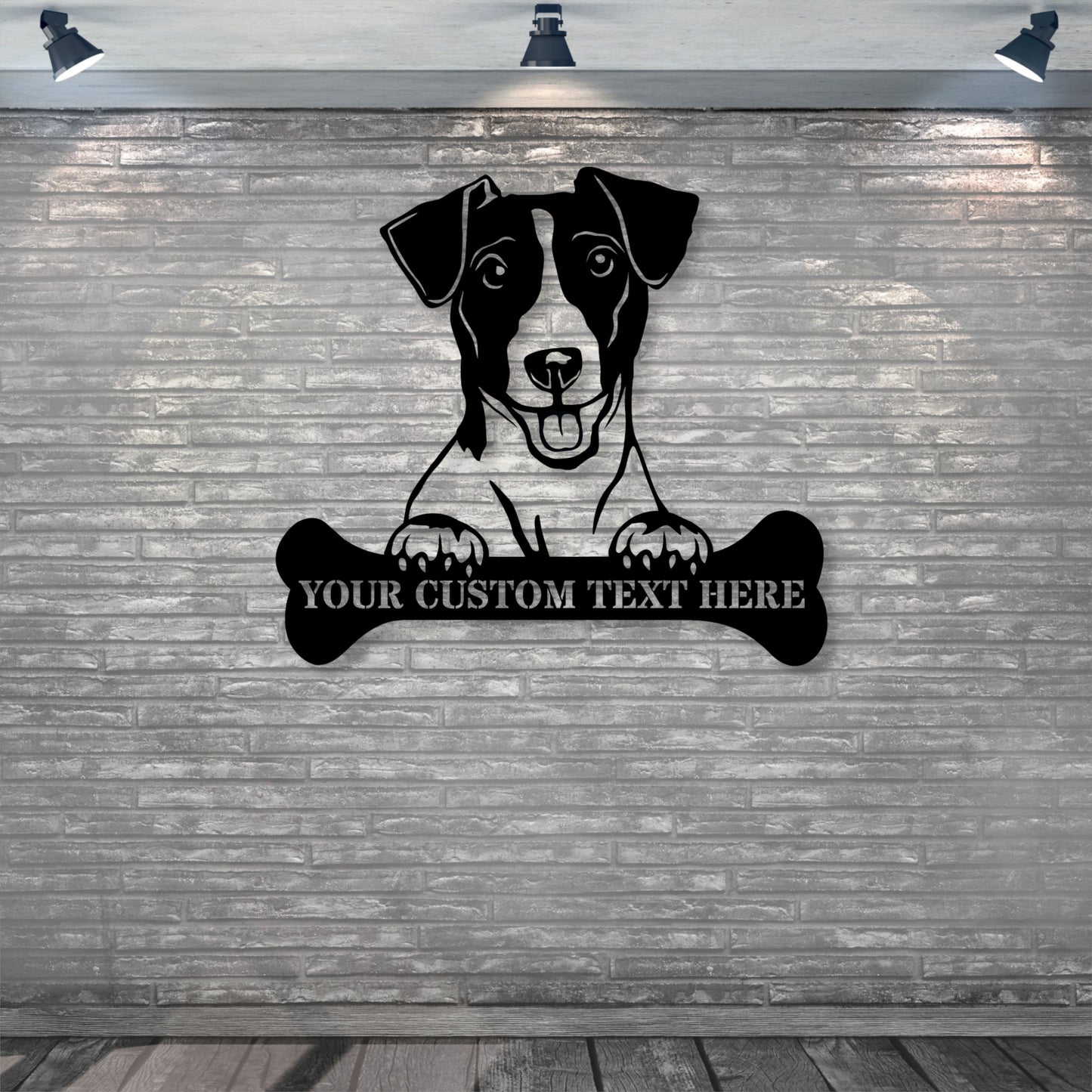 Personalized Jack Russell Terrier Name Metal Sign. Customizable Dog Owner Wall Decor Gift