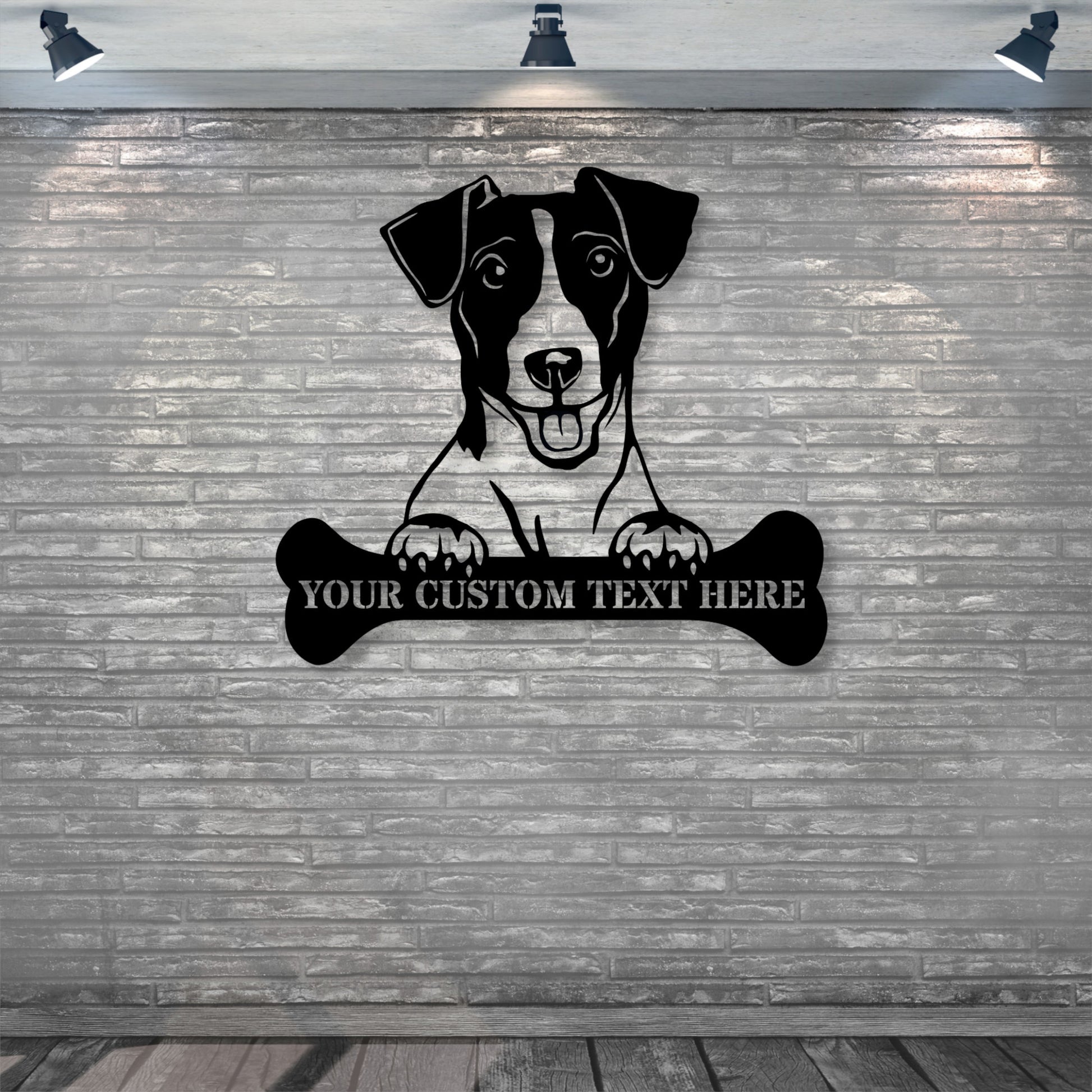 Personalized Jack Russell Terrier Name Metal Sign. Customizable Dog Owner Wall Decor Gift