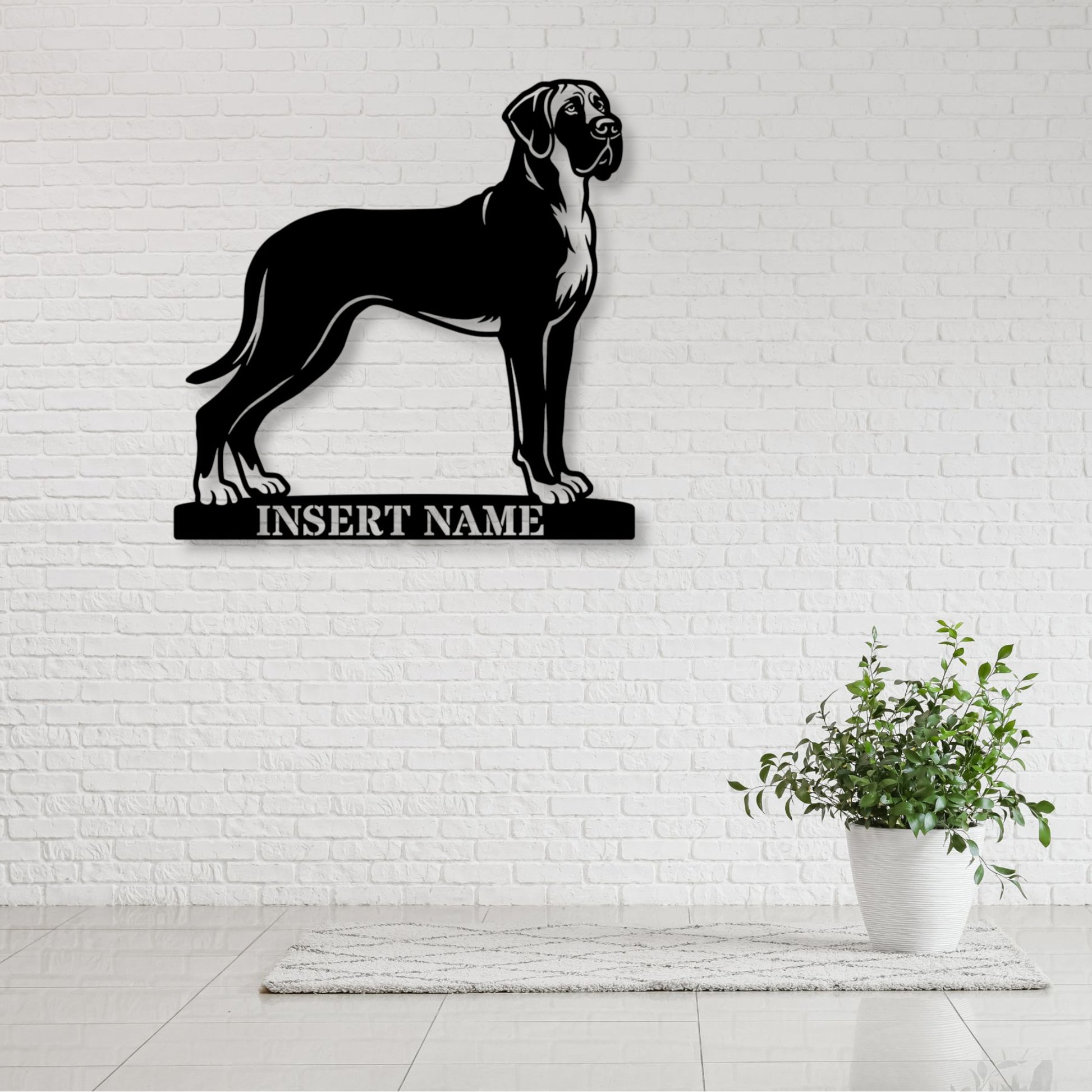 Bullmastiff Name Metal Sign. Custom Dog Owner Wall Decor Gift