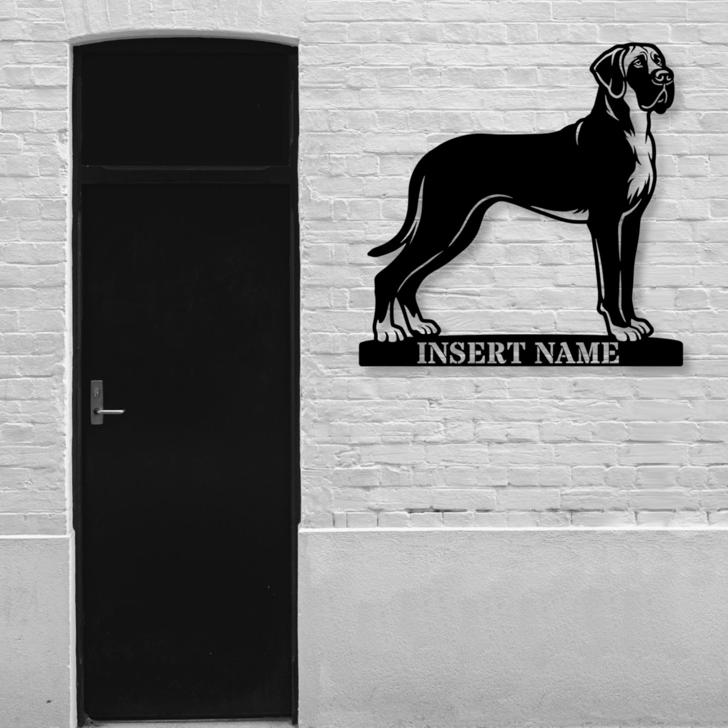 Bullmastiff Name Metal Sign. Custom Dog Owner Wall Decor Gift