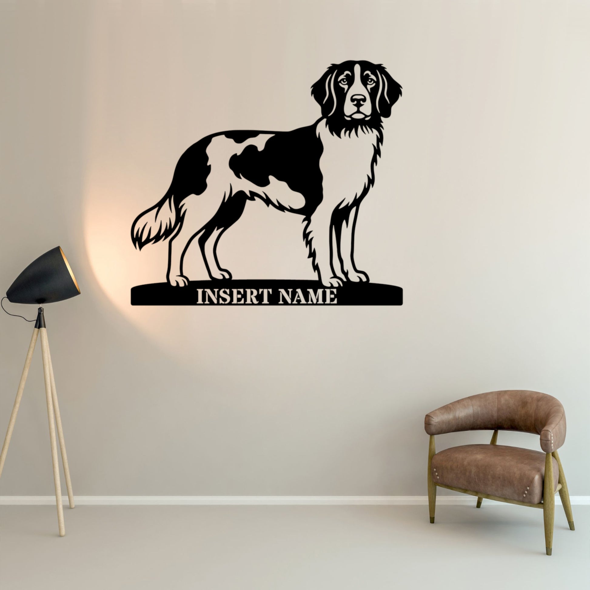 Personalized Small Munsterlander Name Metal Sign. Custom Dog Owner Wall Decor Gift (Kopi)