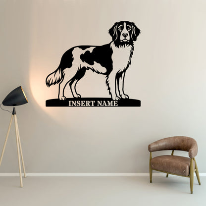 Personalized Small Munsterlander Name Metal Sign. Custom Dog Owner Wall Decor Gift (Kopi)