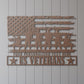 Personalized Veterans US Flag Metal Sign Gift. Army Wall Art Portrait. American Veteran Flag. Custom Veteran Wall Hanging. Home Of The Free