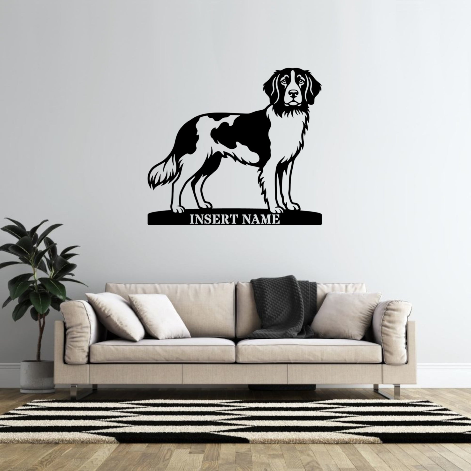 Personalized Small Munsterlander Name Metal Sign. Custom Dog Owner Wall Decor Gift (Kopi)