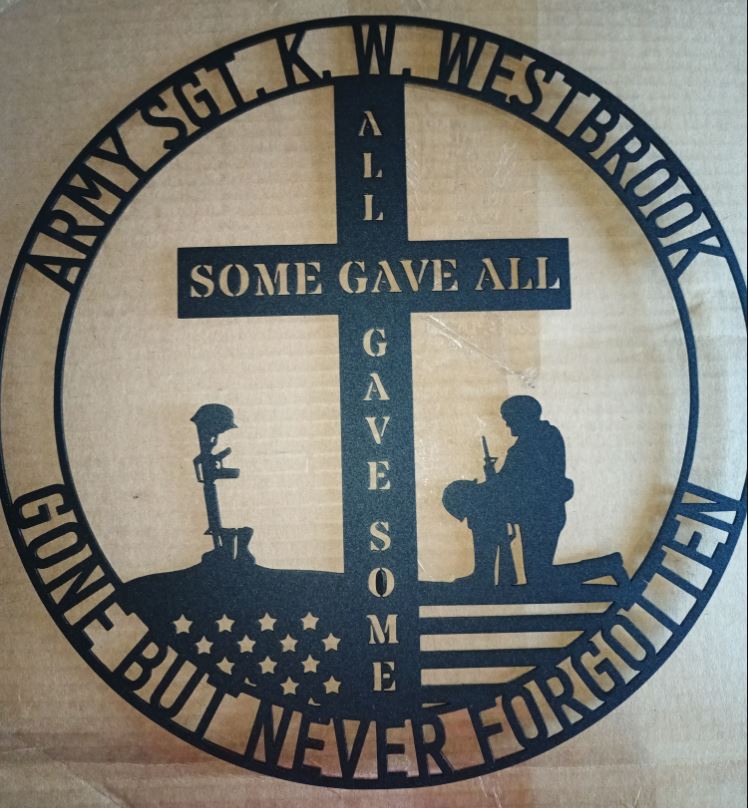 All Gave Some. Some Gave All. Personalized Remembrance Battlefield Cross