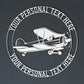 Personalized Aircraft Name Metal Sign. Custom Airplane Steel Sign Monogram. Personalizable Pilot Steel Sign. Biplane Aviator Gift. Airfield
