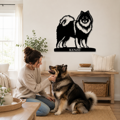 Personalized Eurasier Name Metal Sign. Custom Dog Owner Wall Decor Gift