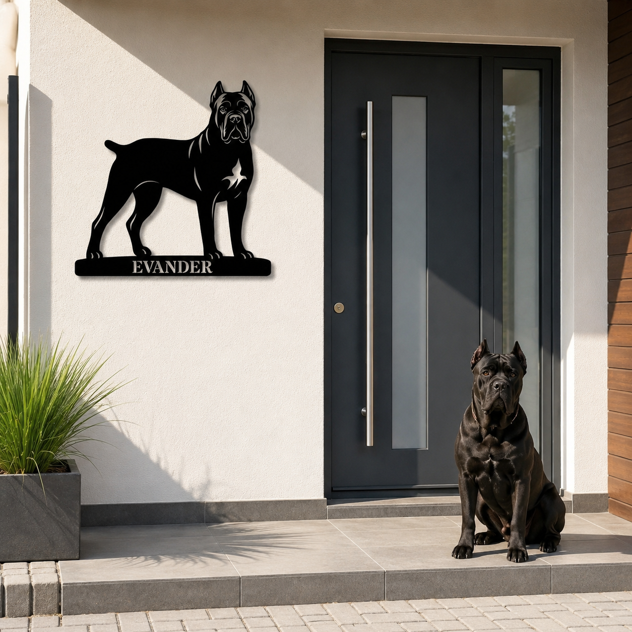 Personalized Cane Corso Name Metal Sign. Custom Dog Owner Wall Decor Gift