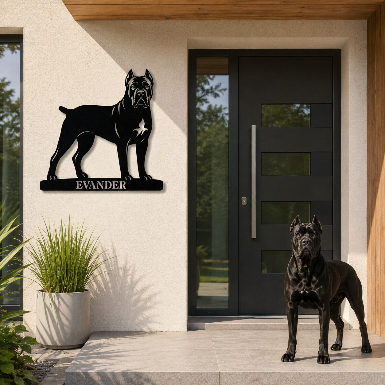 Personalized Cane Corso Name Metal Sign. Custom Dog Owner Wall Decor Gift