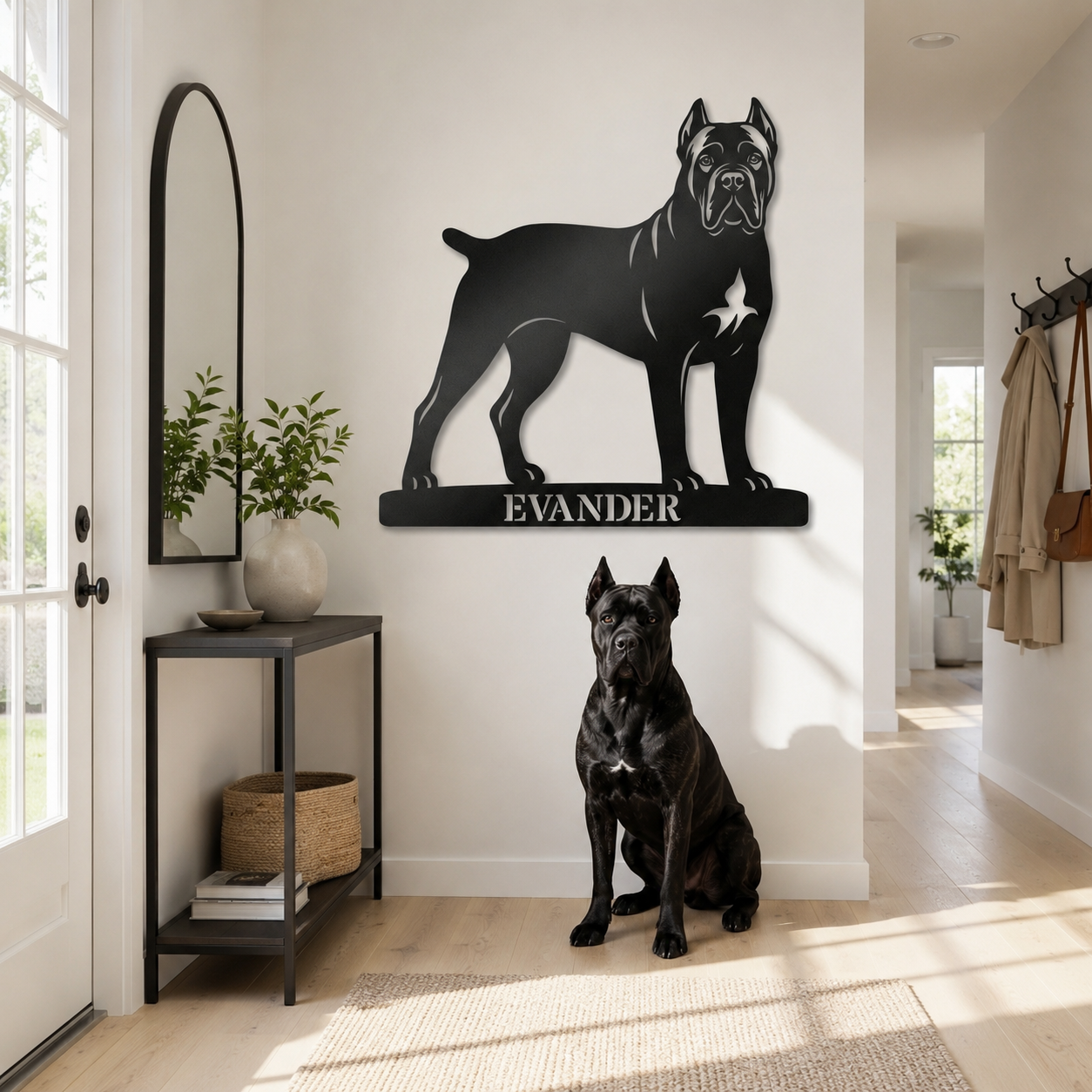 Personalized Cane Corso Name Metal Sign. Custom Dog Owner Wall Decor Gift