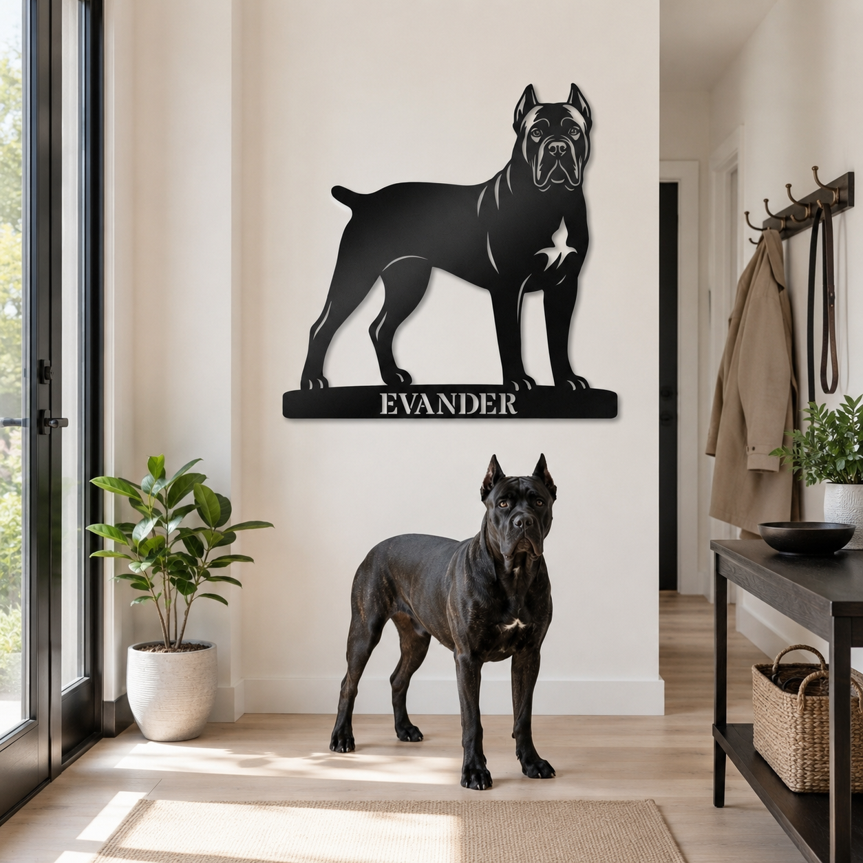 Personalized Cane Corso Name Metal Sign. Custom Dog Owner Wall Decor Gift
