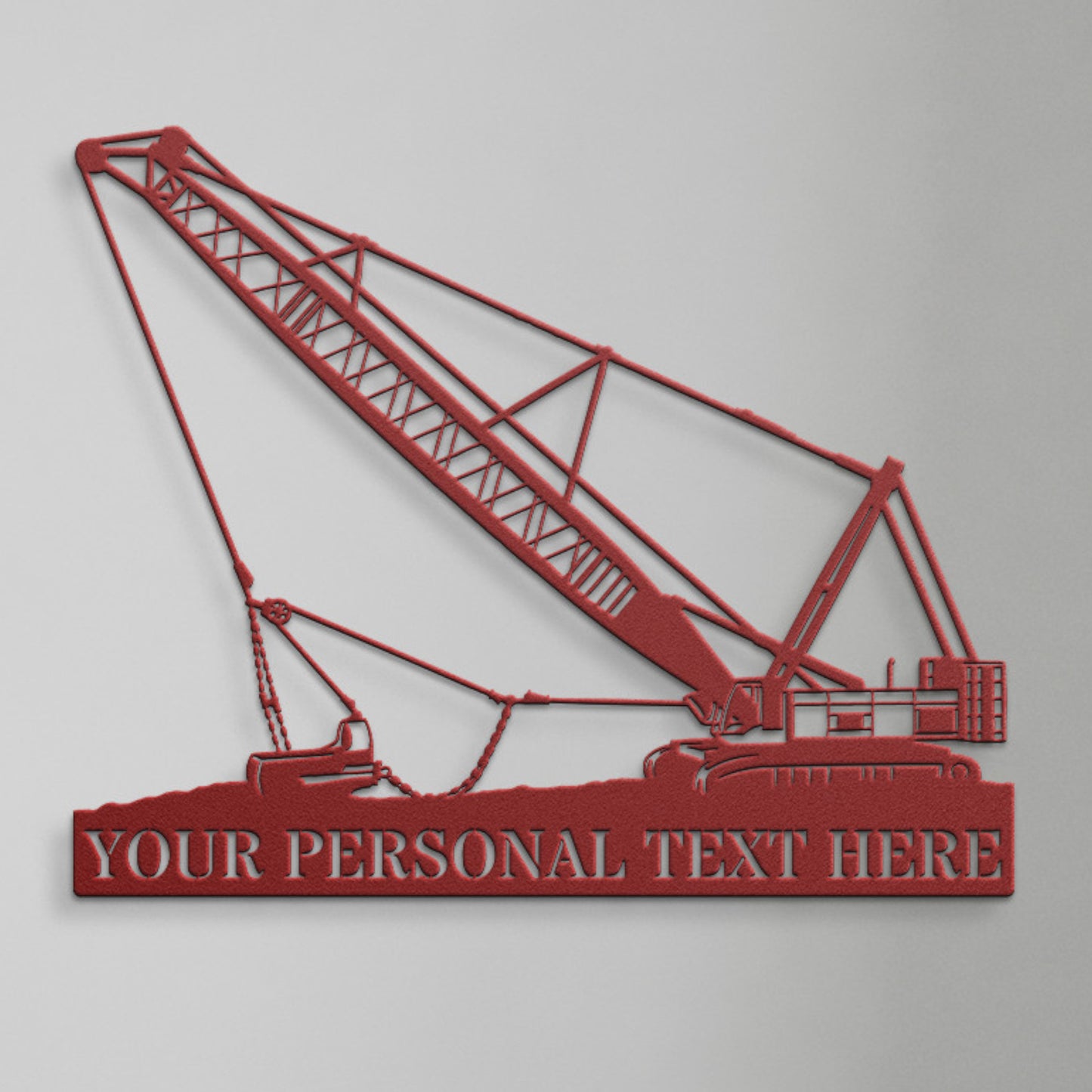 Personalized Dragline Excavator Metal Sign. Custom Earth Mover Operator Wall Hanging Gift. Heavy Machinery Decor. construction Worker Gift