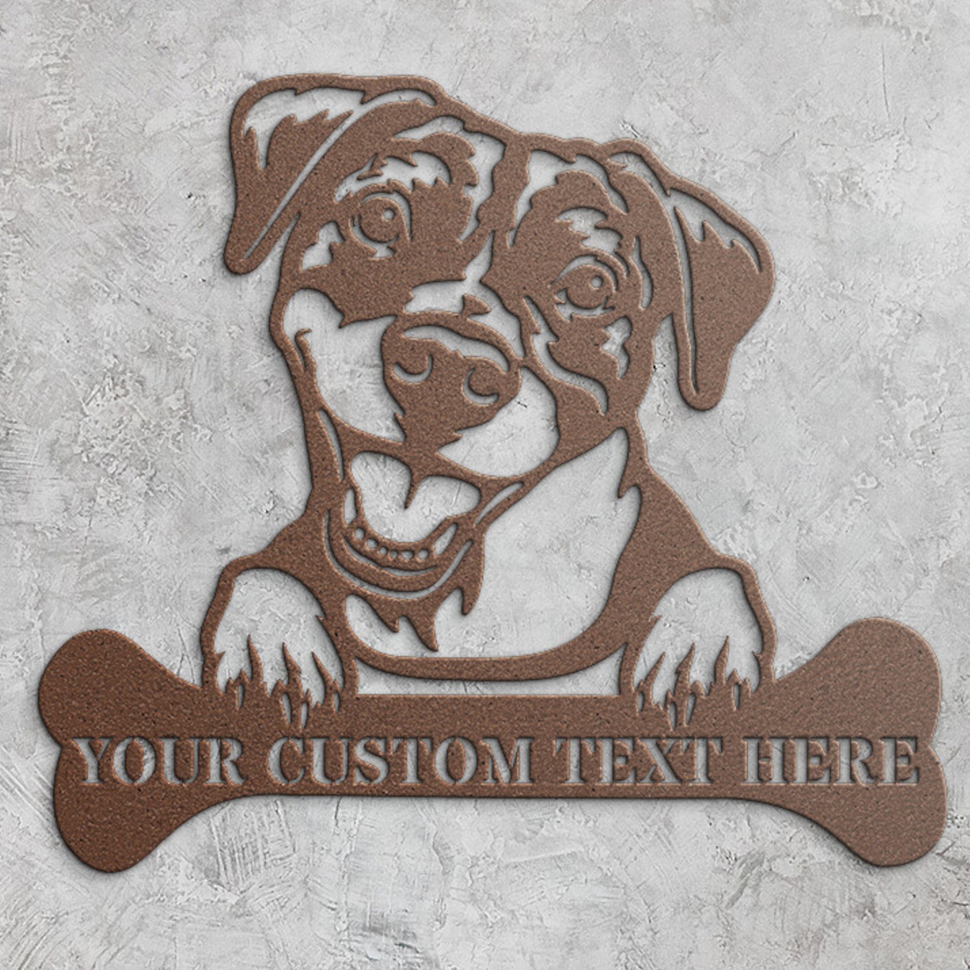 Personalized American Pit Bull Name Metal Sign. Customizable Dog Lover Wall Decor Gift. American Pitbul Portrait Yard Sign. Dog House Name Sign