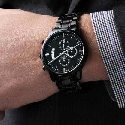 Personalized American Railroad Metal Watch With Custom Text And Gift Box 10