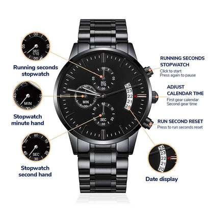 Personalized American Railroad Metal Watch With Custom Text And Gift Box 7