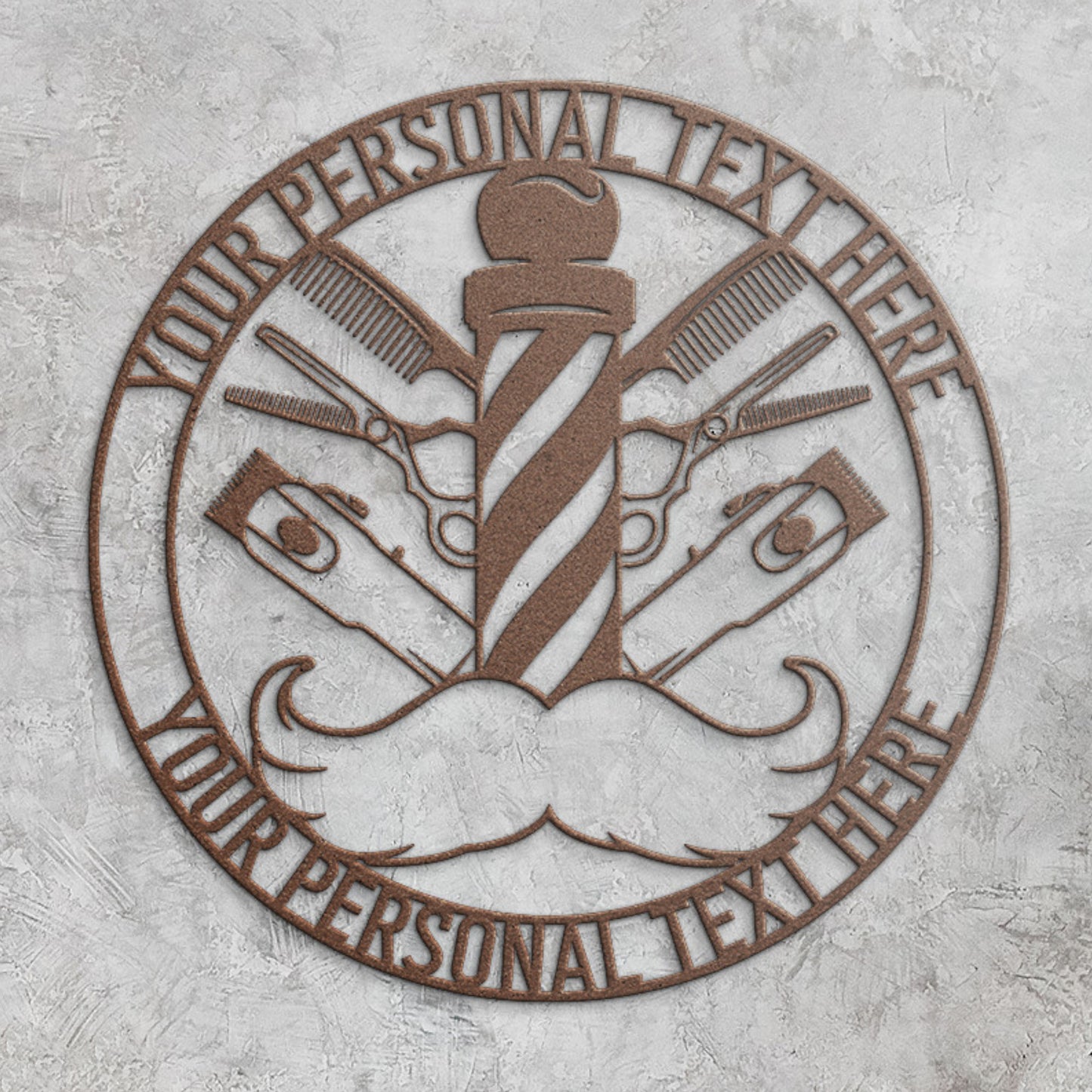Personalized Barber Tools Metal Sign. Custom Barber Wall Decor. Gift For Hairdresser. Barber Shop Logo.  Babering Wall Art.  Shop Decor Gift