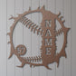 Personalized Baseball Breakthrough Name Metal Sign