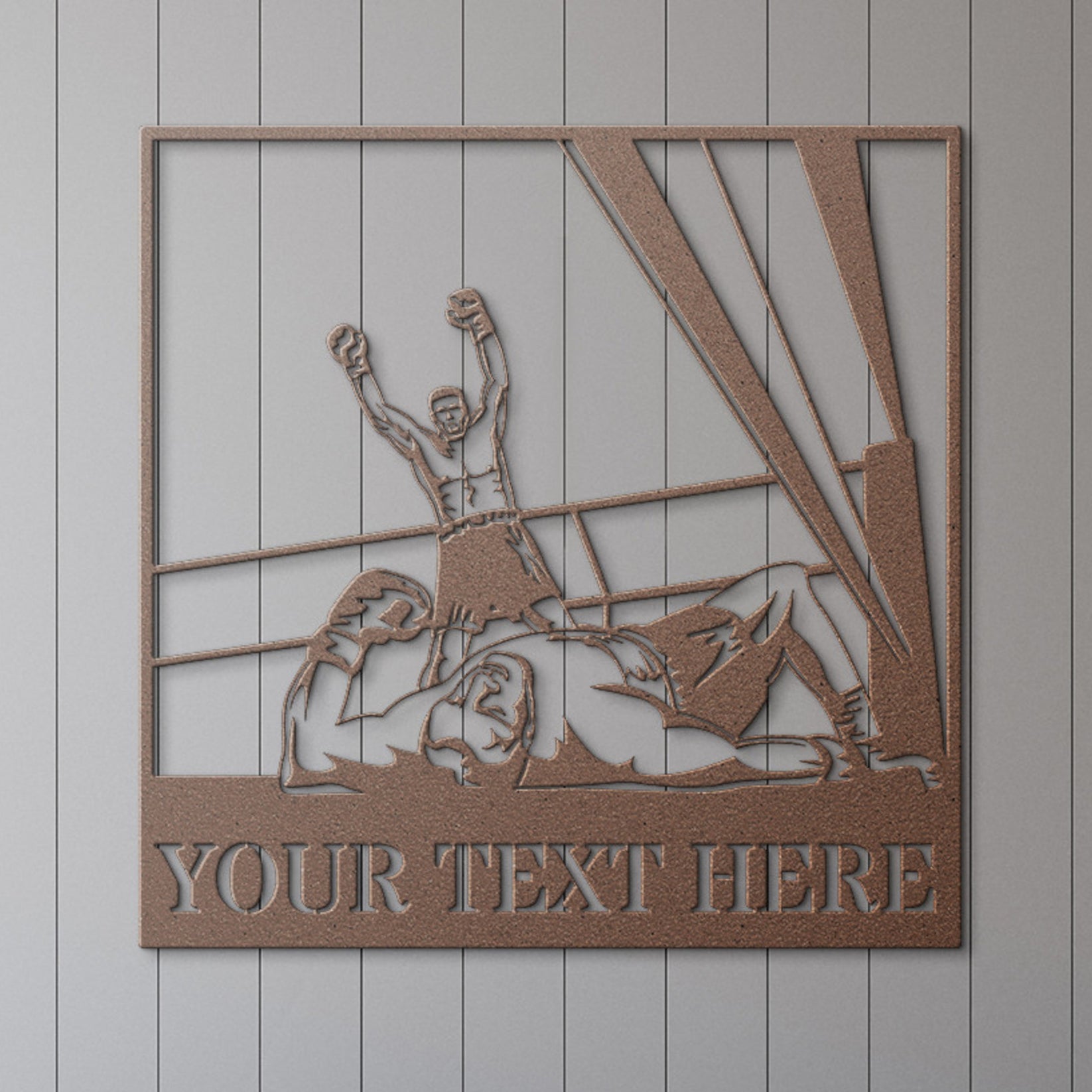Personalized Boxing Knockout Name Metal Sign – Coolcin