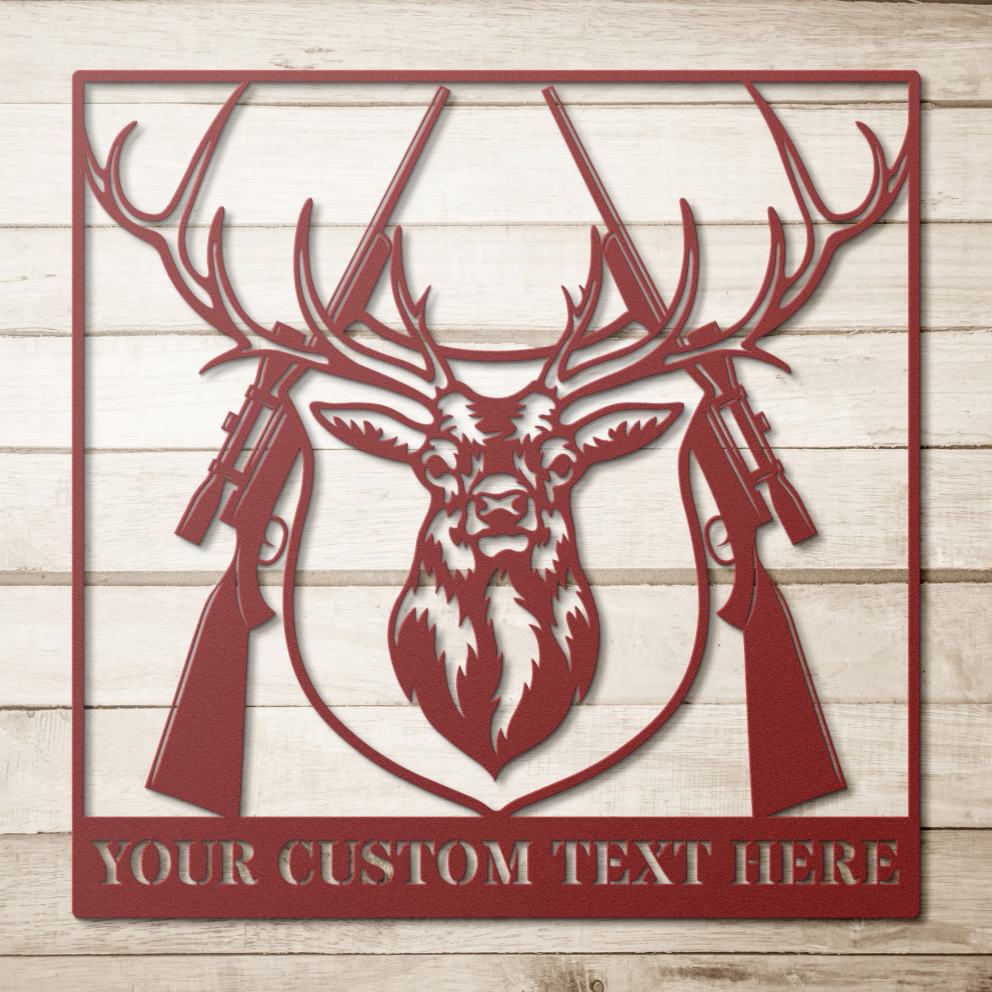 Personalized Deer Head Plaque Name Metal Sign. Customizable Deer Hunting  Wall Decor