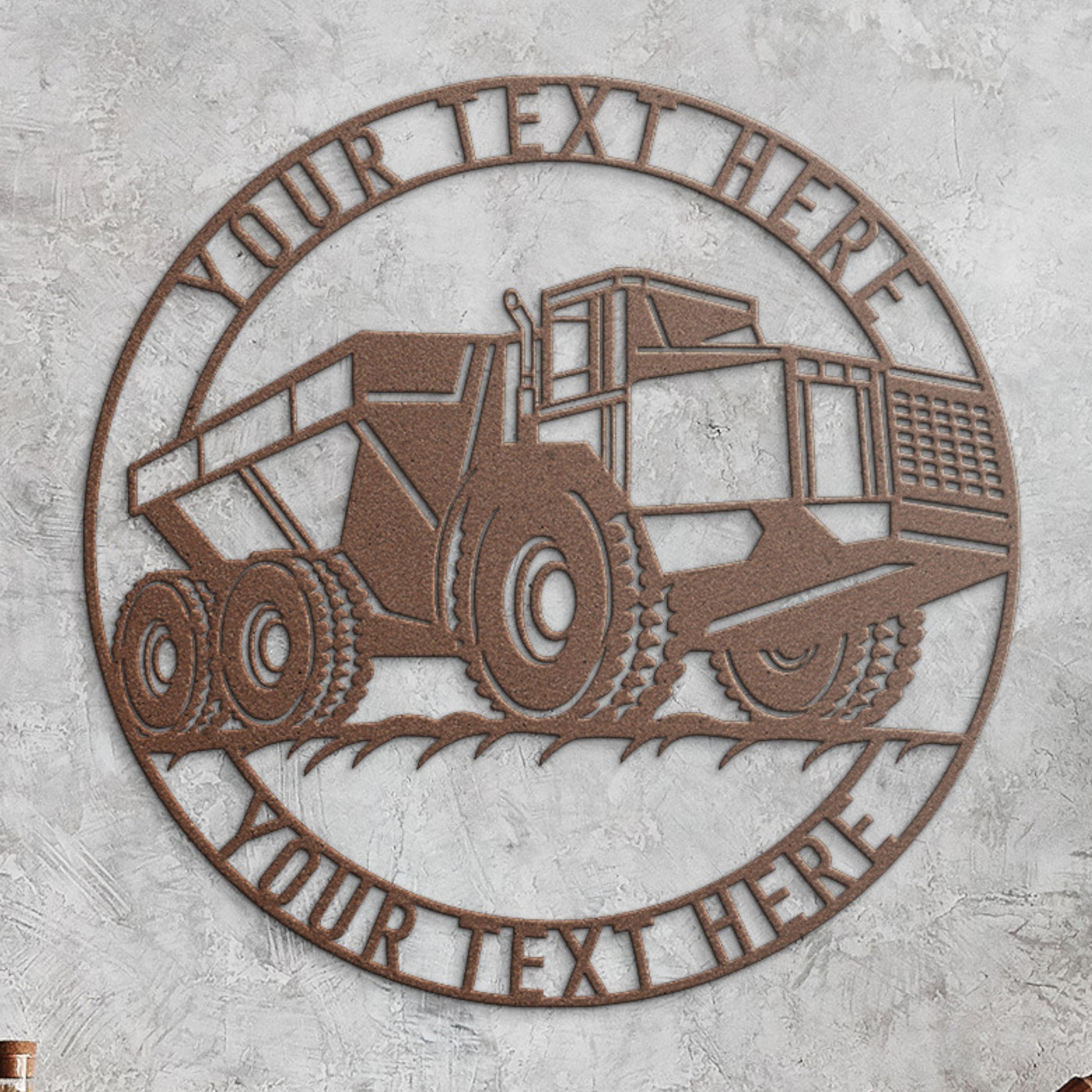 Personalized Dumper Metal Sign. Custom Dump Truck Wall Decor Gift. Heavy Machinery Operator. Garage Shop Wall Hanging. Man Cave Name Decor
