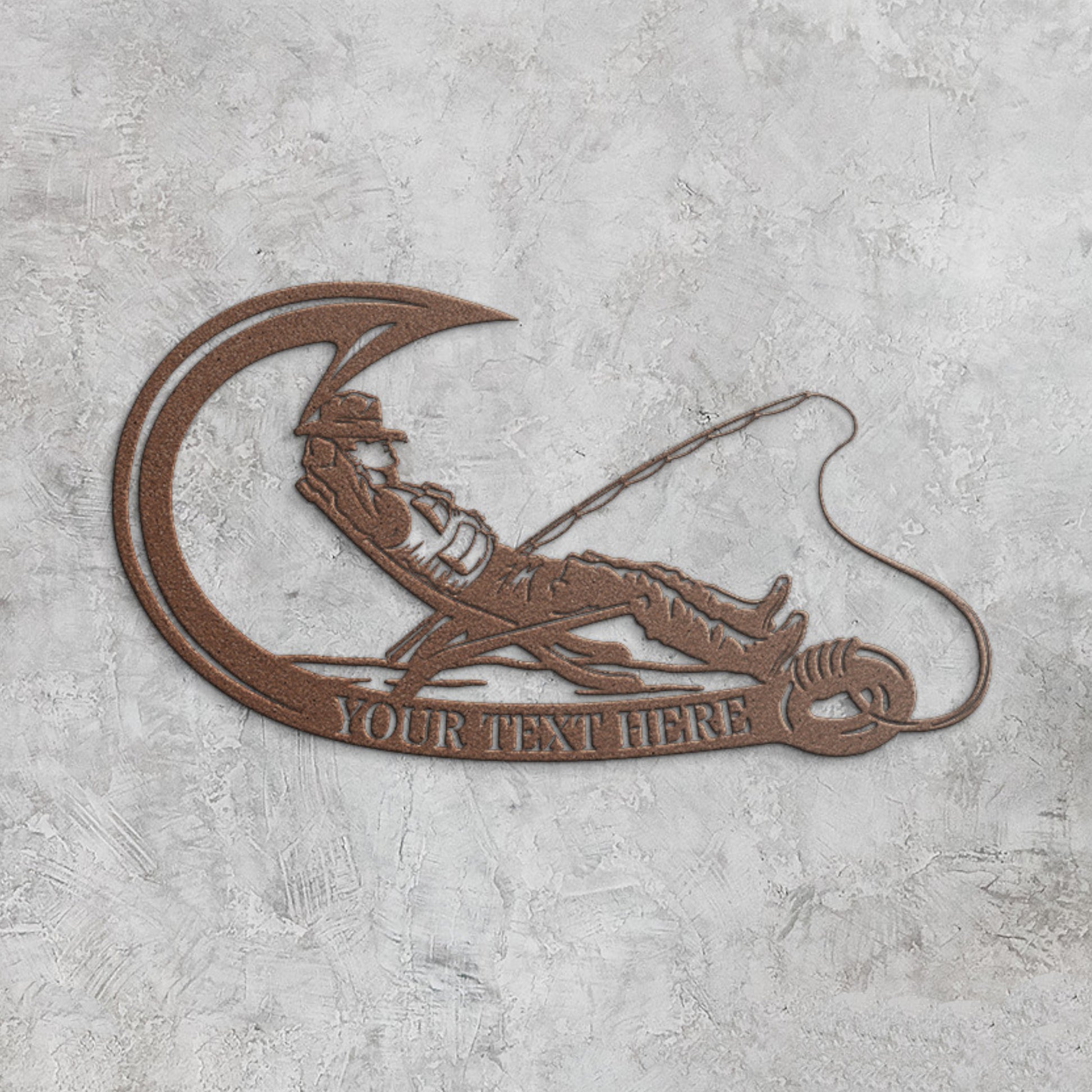Personalized Fisher Name Metal Sign. Custom Fishing Wall Decor Gift –  Coolcin