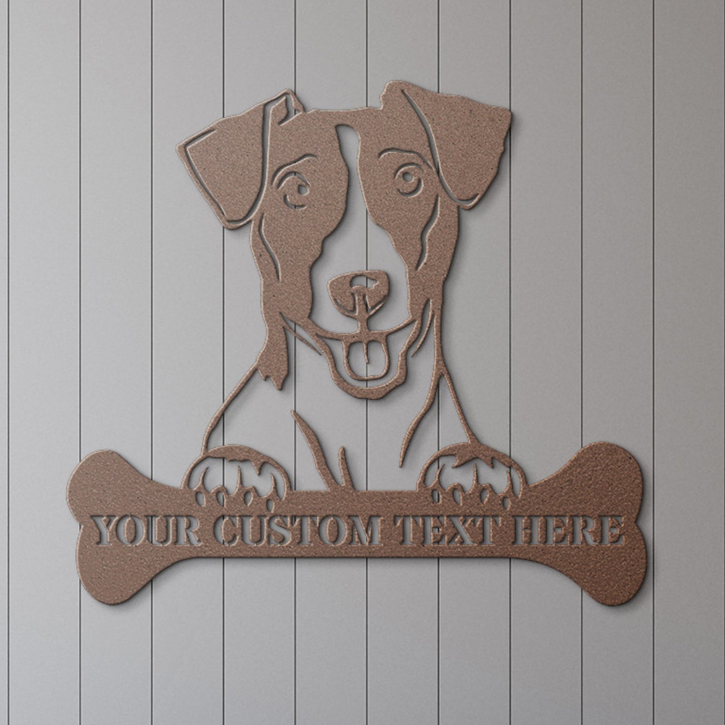 Personalized Jack Russell Terrier Name Metal Sign. Customizable Dog Owner Wall Decor Gift