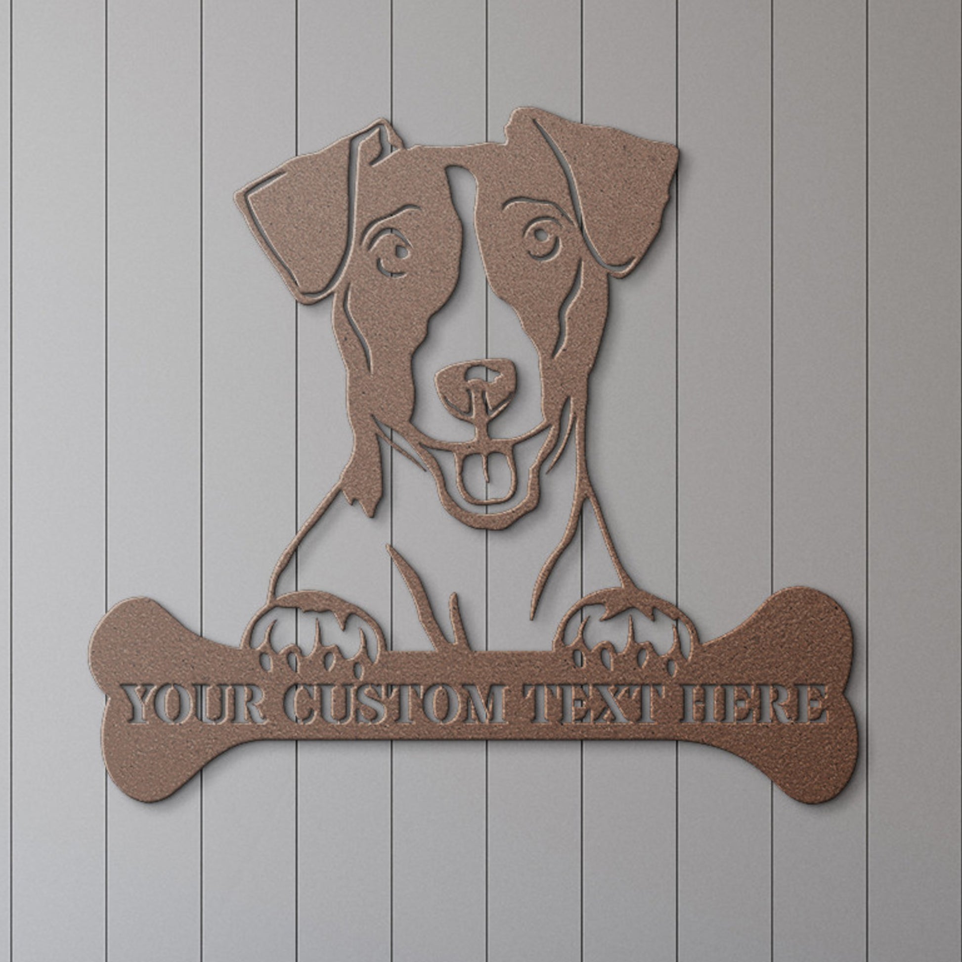 Personalized Jack Russell Terrier Name Metal Sign. Customizable Dog Owner Wall Decor Gift