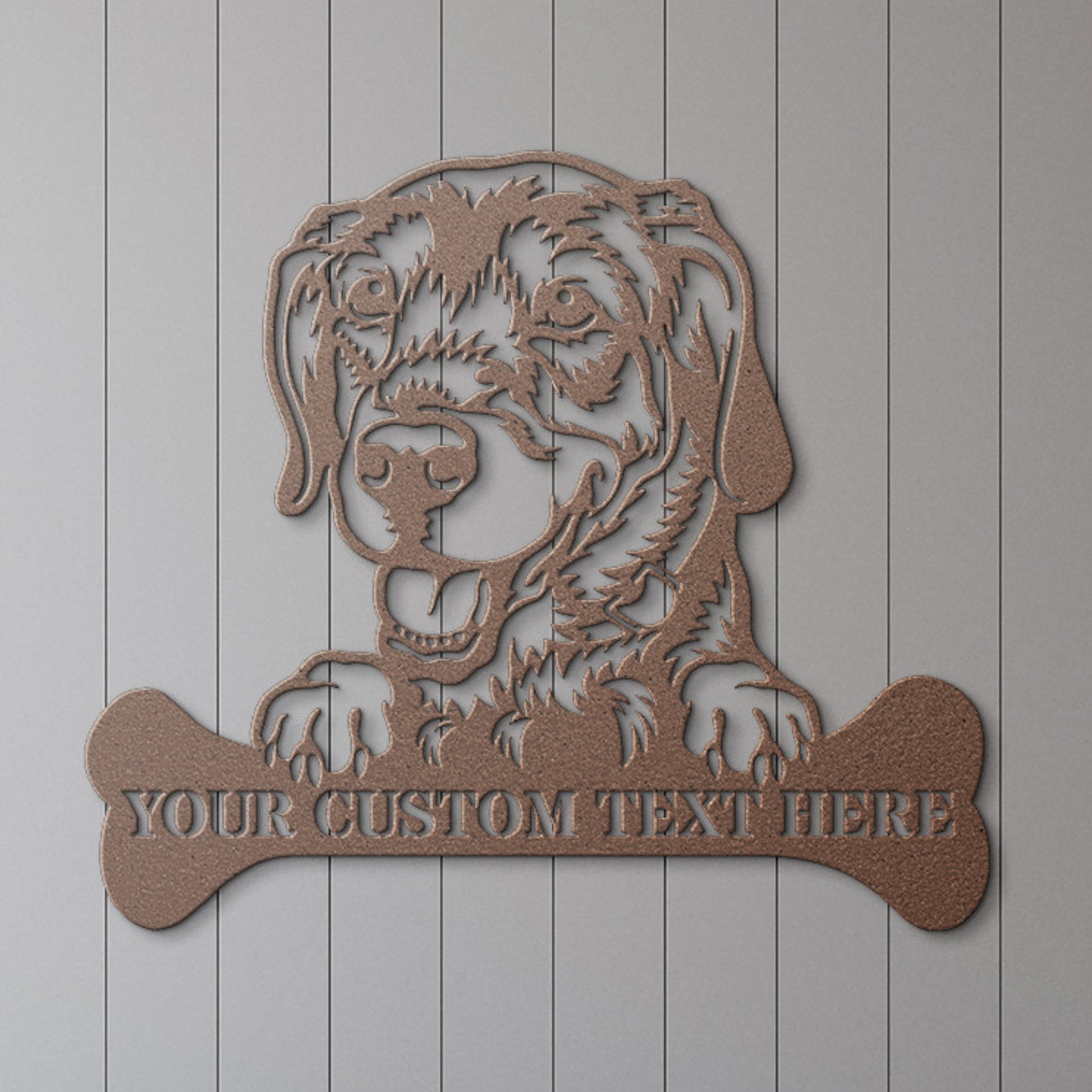 Personalized Labrador Retriever Name Metal Sign. Customizable Dog Lover Wall Decor Gift. Labrador Portrait Yard Sign. Dog House Name Sign