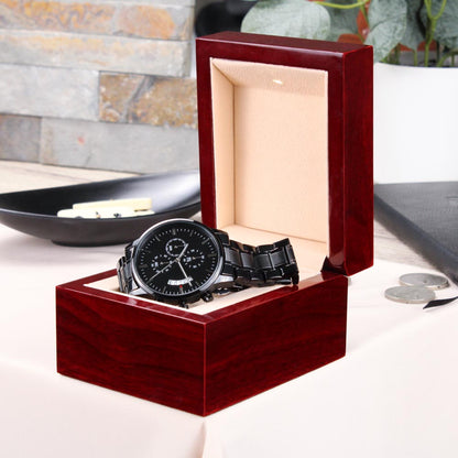 Personalized Laser-Engraved Mig Welder Men's Wristwatch With Custom Text And Gift Box 4