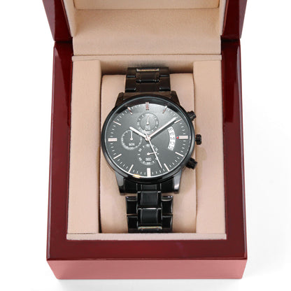 Personalized Laser-Engraved Mig Welder Men's Wristwatch With Custom Text And Gift Box 5