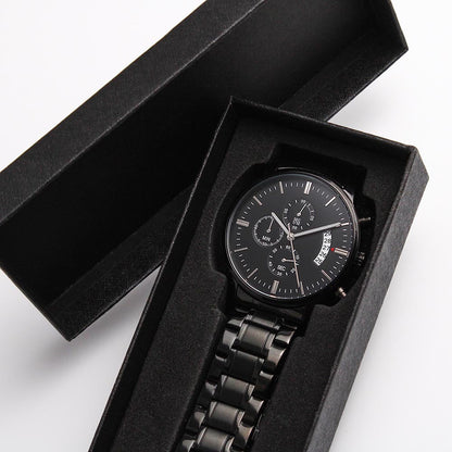 Personalized Laser-Engraved US Battleship Wristwatch 4